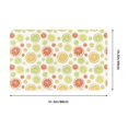 thumbnail image 5 of Cute Green Lemon Orange Front Door Mat, Indoor Mats for Bedroom Bathroom Kitchen, Floor Mat Non-Slip, Soft Carpet Floor Cover Machine Washable Entryway Mat - 20x31.5in, 5 of 5
