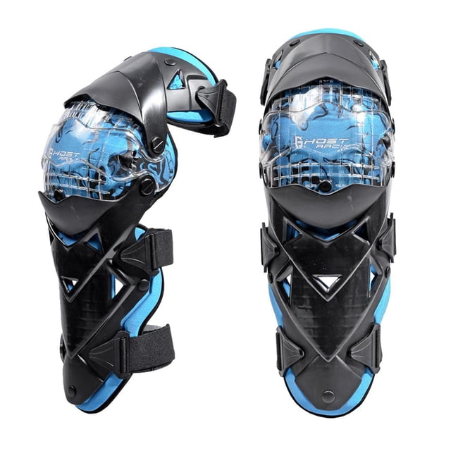 Rodilleras Transpirables Yotijar Protectores de Rodilla de Motocicleta Azul