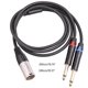 thumbnail image 5 of TRS 1/4 In to XLR Cable XLR 3Pin Male to Dual- Quarter Inch Male XLR to 6.35mm, 5 of 5
