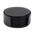 thumbnail image 1 of Bearachild negro marrón PU cuero aislado mantel resistente taza de café Mat Home Clud suministros Mostrada, 1 of 6