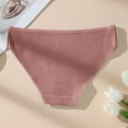 thumbnail image 7 of FAHXNVB Womens Underwear Ribbed Knit Low Rise No Show Briefs Solid Color Breathable Soft Stretch Breathable Ladies Panties, 7 of 7