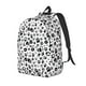 thumbnail image 1 of Easygdp Black Footprints Mochila de Lona Resistente para Laptop, Compatible con Laptops de 15 a 17 pulgadas, Ideal para Escuela, Trabajo y Viajes-Small, 1 of 5