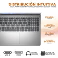 thumbnail image 4 of Laptop DELL 15 AMD Ryzen 5 7520U 8GB RAM 512GB SSD 15.6" Teclado en Español Windows 11 Home + Mochila, 4 of 5