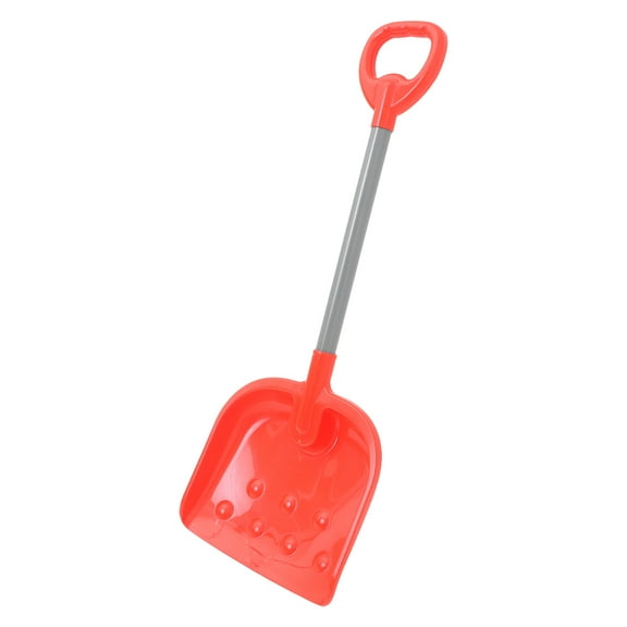 KONTONTY Large Plastic Red Shovel for Kids Perfect for Beach Sand and Snow Play Lightweight and Durable 10.5 Inches