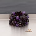 thumbnail image 2 of Amberalia knotted Baltic Amber Necklace with Amethyst, GIA Certificated - for natural remedies - Boost immune System - Cherry-Amethyst 12.5", 2 of 4