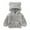 Gray, variant on Toddler Baby Boys Girls Fleece Hooded Jacket Coat with Bear Ears Fall Winter Warm Kids Outwear Zipper Up 0-6Y
