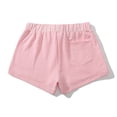 thumbnail image 3 of DDAPJ pyju Cotton Shorts for Men 3 Inch Workout Shorts Elastic Waist Drawstring Casual Athletic Shorts Lightweight Gym Bodybuilding Training Sport Shorts with Pockets Pink M, 3 of 4