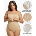 thumbnail image 4 of MANIFIQUE Plus Size Strapless Bodysuit for Women Tummy Control Shapewear Seamless Faja Body Shaper with Removable Straps, 4 of 6