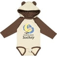 thumbnail image 3 of Inktastic Dreaming About Hockey Boys or Girls Long Sleeve Baby Bodysuit, 3 of 5