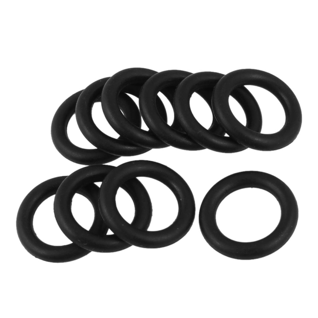Unique Bargains 3mm x 18mm Black Nitrile Rubber Sealing O Ring Seal