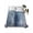 Blue, variant on Gray Queen Size Flat Sheet Only, Hotel Luxury Microfiber Bed Top Sheets, Retro Oil Painting Modern Abstract Art Aesthetics Soft Breathable Bedding Sheet for Bedroom, Easy Care - 90" x 102"