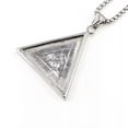 thumbnail image 4 of K-KED Viking Kyle Triangle Horus Eye Stainless Steel Pendant Personalized Necklace, 4 of 5
