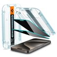thumbnail image 1 of Protector de pantalla Spigen Glastr EZ FIT Privacy para iPhone 15 Pro Max, 1 of 8