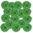 thumbnail image 1 of Uxcell Pompones de papel para flores, bola de flores para decoración de fondo de fiesta, verde 6", 1 of 7