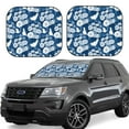 thumbnail image 2 of Uemuo Rose Flowers Printed 2 PCS Car Windshield Sun Shade, Auto Sun Heat and UV Rays Blocker, Foldable Automotive Front Window Sunshade Protector, 2 of 7