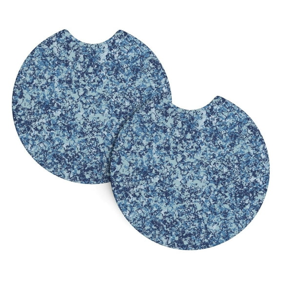2 Package Car Coasters Drink Absorbable Rubber Base Cup Holder Coasters Non-Slip Coasters Bar Coasters Car Interior Accessories 2.7 Inches Abstract Marble Textured Pattern