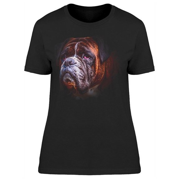 Boxer Dog Head. Portrait T-Shirt Women -Image by Shutterstock, Female XX-Large
