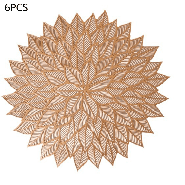 Papel pintado nórdico para comedor tapete aislante tapete PVC para estilo occidental tapete de copa jarrón tapete de 6 piezas