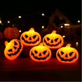 thumbnail image 4 of 3 Packs/1 Pack Halloween Light Up Lantern, Tree Lamp Pumpkin Lantern, Reusable Indoor Outdoor Halloween Party Decorations PropsforTrees Shelves Windows, 4 of 9
