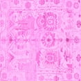 thumbnail image 1 of Ahgly Company Machine Washable Indoor Square Abstract Pink Modern Area Rugs, 4' Square, 1 of 4