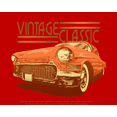 thumbnail image 2 of Car Fanatic Orange Vintage Car Crew Neck Short Sleeve Adult T-shirt-XXL-Red, 2 of 3