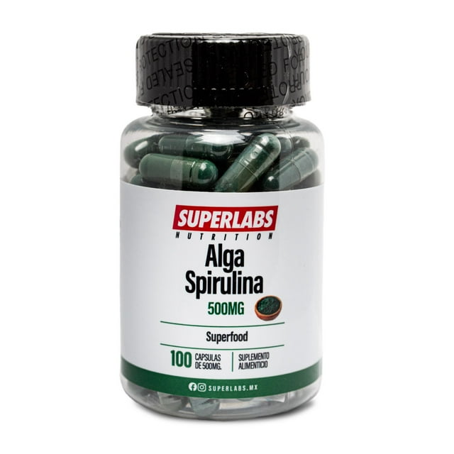 Superlabs Nutrition Alga Spirulina 500mg 100 Capsulas Sfn