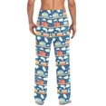 thumbnail image 4 of FORMRS Mens Pajama Pants with Pockets Cotton Sleepwear Lounge Bottoms Sizes S-2XL, Blue Cute Train Pattern, 4 of 7