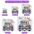 thumbnail image 5 of Happy Easter British Shorthair American Flag Truck Cutout Transfer Sticker Cat Lover Kitten Owner Gifts Transparent Decal Art Decor - 03001, 5 of 5