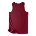 thumbnail image 5 of Aihuaihua Women's Sleeveless O-Neck Solid Color Casual Tunic Blouse Loose Fit Summer Top, 5 of 7