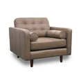 thumbnail image 2 of Sillón Individual de Piel Genuina ConfortoPiel Noruega Taupe, 2 of 3