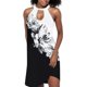 thumbnail image 1 of Gibobby Vestido Mujer Casual de Playa Verano Vestido casual sin mangas con estampado floral de verano para mujer Vestido sin mangas delgado con cuello colgante(Blanco,CH), 1 of 5