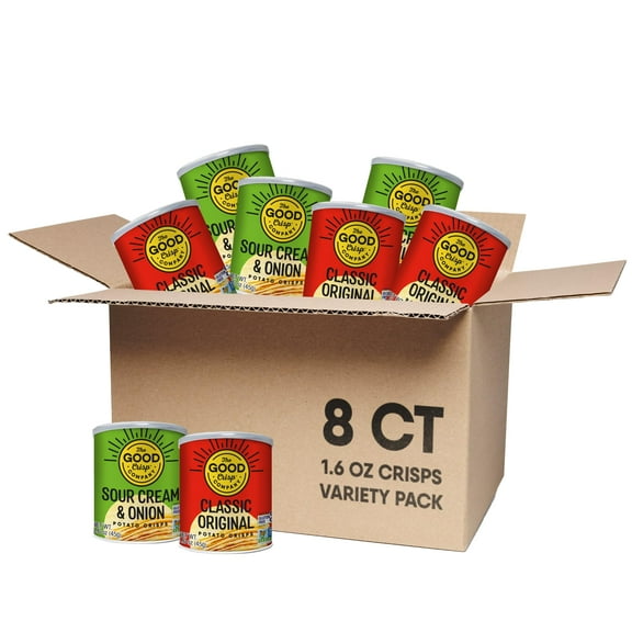 The Good Crisp Company, Good MDA05 Crisps Minis (Variety Pack, 1.6 Ounce, Pack of 8) Contains: 4 Original and 4 Sour Cream & Onion