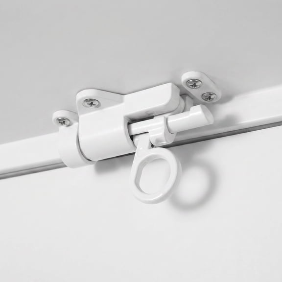 Hytrove Aluminum Alloy Attic Door Latch White Durable Self Closing Bolt Buckle for Ceiling Hatch