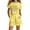 Yellow, variant on Gelikeya Girl Summer Outfits Cute Tween Clothes Kids Clothing Two-Piece Set Of Girls' Printed Casual T-Shirt and Flared Pants Girls Shorts Sets (Black, 4-5 Years)