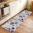 thumbnail image 3 of Summer Marine Life Washable Runner Rugs 2'x6', Black Line Ocean Shell Starfish Sea Conch Seaweed Low Pile Throw Entryway Rug Non-Slip Sturdy Edge Binding Carpet for Indoor Bedside Entrance Bedside, 3 of 9