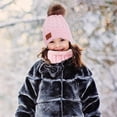 thumbnail image 4 of Sinhoon Winter Hat, Toddler Mittens, 3Pcs Kids Winter Knitted Hat Scarf Gloves Set, with Warm Fleece Lined for Children Girls Boys of 1-5 Years kindly, 4 of 5