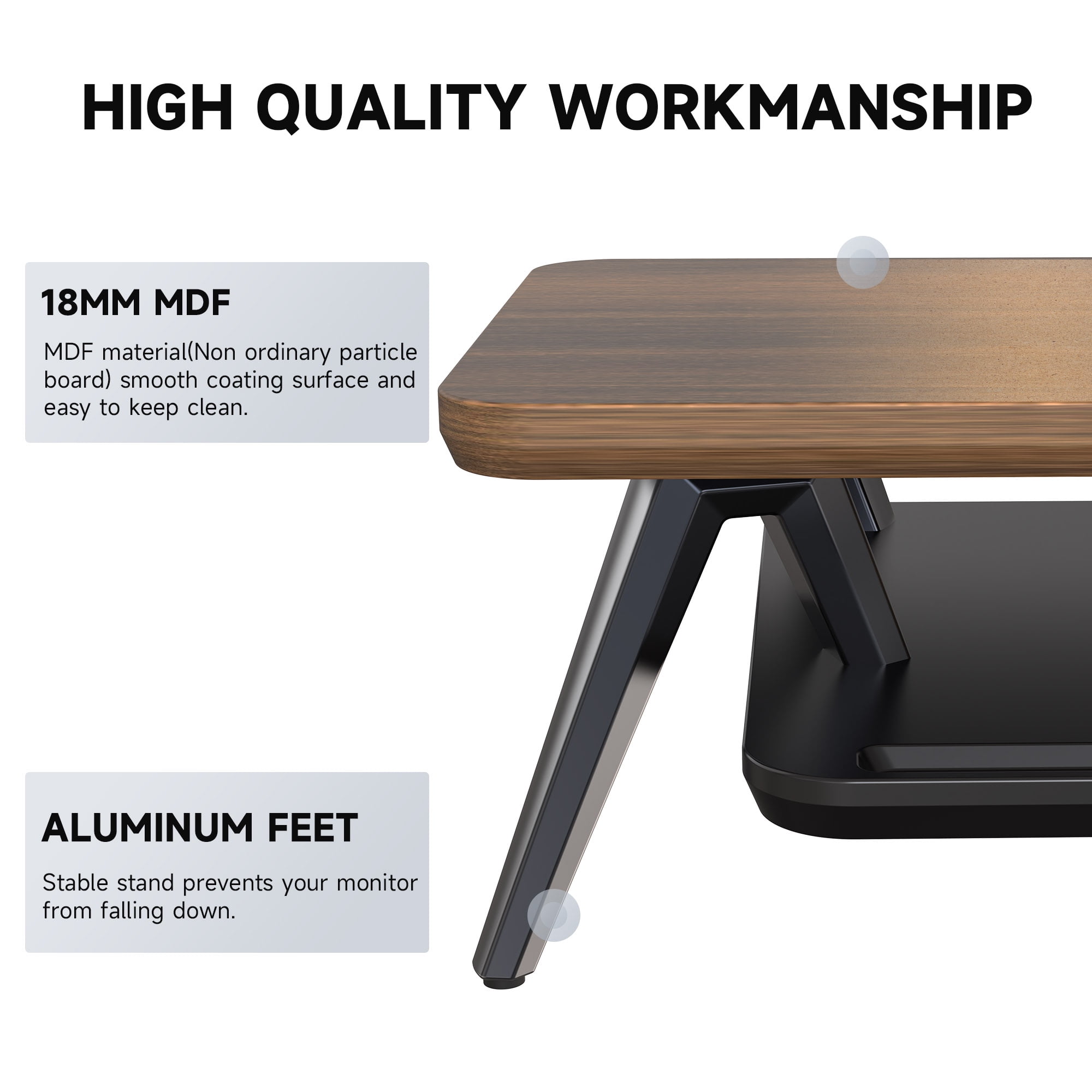 Fenge Dual Monitor Stand Riser for 2 Monitors, 42.5 Inch
