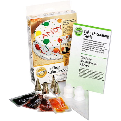 Wilton 18 Piece Cake Decorating Starter Kit Walmart