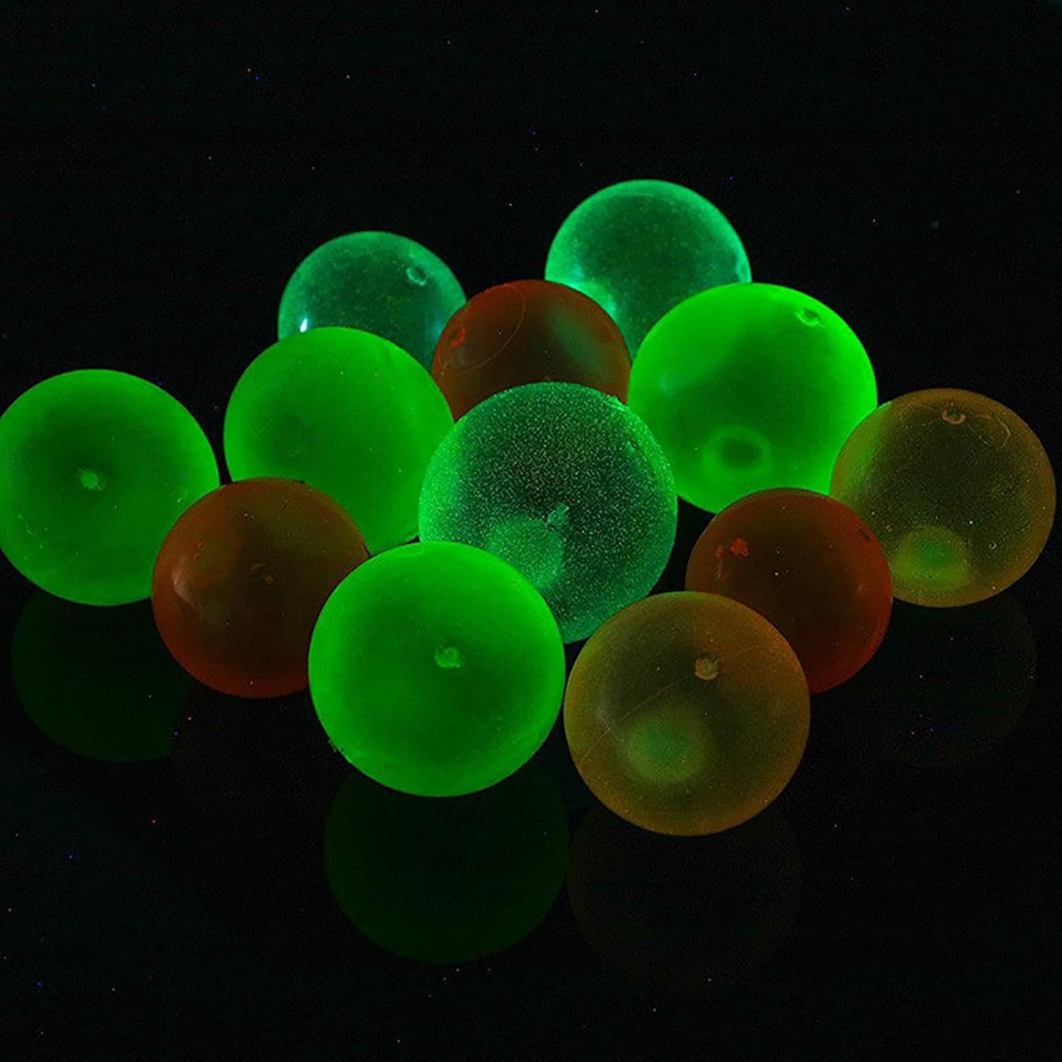 Glow in the Dark Sticky Ceiling Balls, 12PCS Stress Relief Fidget Toys for Teens & Adults-yj