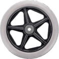 thumbnail image 1 of 2pcs Of 6 Inch Rubber Wheel Replacement Wheelchair Front Wheels Rollator Walker Anti-slip Replacement Casters Grey, 1 of 5