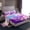 Blue Pink Purple, variant on Homewish Children Teenagers Sport Figure Skating Twin Sheet Sets 3pcs,Gradient Bling Splash Twin Fitted Sheet Microfiber,Chic Floral Flowers Breathable Flat Sheet,Super Cozy Room Decor