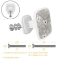 thumbnail image 2 of 4 Pieces Set Drawer Pulls Handle Square Wardrobe Cabinet Knobs with Stainless Steel Screws Furniture Kitchen Decor, 2 of 5
