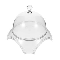 LOLIPPYY Transparent Food Dome Cake Stand with Cover for Stylish Pastry and Dessert Presentation
