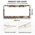 thumbnail image 4 of Coolnut Mexican Talavera License Plate Frames 2pcs, Aluminum Universal Car License Plate Holder with Elliptical Hole for US Vehicles, 12"x 6", 4 of 7