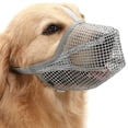 thumbnail image 2 of Primegos Dog Muzzle Adjustable Soft Mesh Dog Muzzle for Small Medium Large Dogs Prevents Biting Chewing Breathable Pet Muzzle, 2 of 8