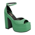 thumbnail image 1 of Zapatillas DOLCE COLLEZIONE by GLAM GLAM Mujer Casuales Plataformas verde 24, 1 of 4