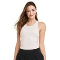 thumbnail image 1 of Jockey Women's EverActive Rib Racer Crop Tank With Built-In Bra, 1 of 7