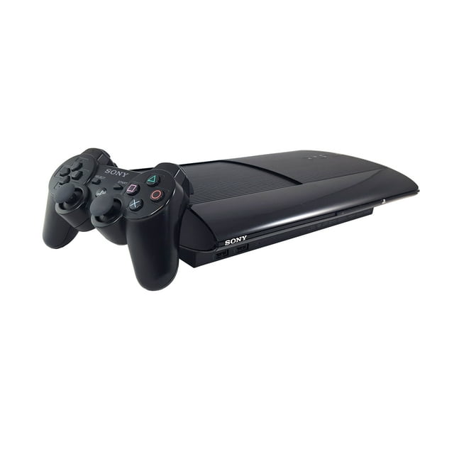 Sony PlayStation 3 PS3 Super Slim 250GB Video Game Console Black Controller HDMI (Refurbished)