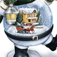 thumbnail image 5 of The Bradford Exchange Thomas Kinkade Snow Bellies Snowglobe Collection Issue #2 “Dashing Through The Snow” Illuminated Snowman Village Scene 7-inches, 5 of 6