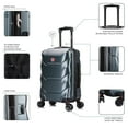 thumbnail image 4 of DUKAP Zonix 20" Lightweight Hardside Spinner Carry on Luggage, 4 of 11